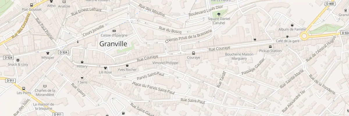 Plan du 70 Rue Couraye à Granville