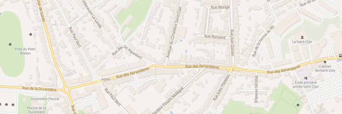 Plan du 2 Av (Petite) Saint Clair à Nantes