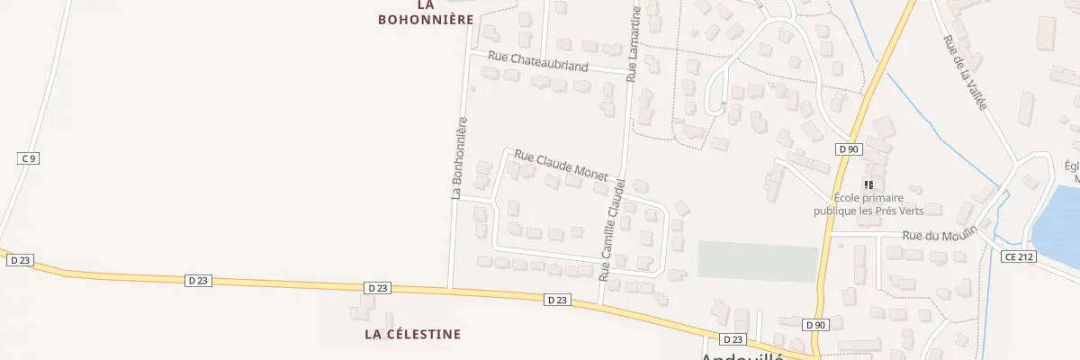 Plan du 18 Rue Claude Monet à Andouillé-Neuville
