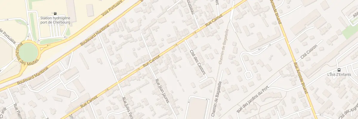 Plan du 200A Rue Carnot - Tourlaville à Cherbourg-en-Cotentin