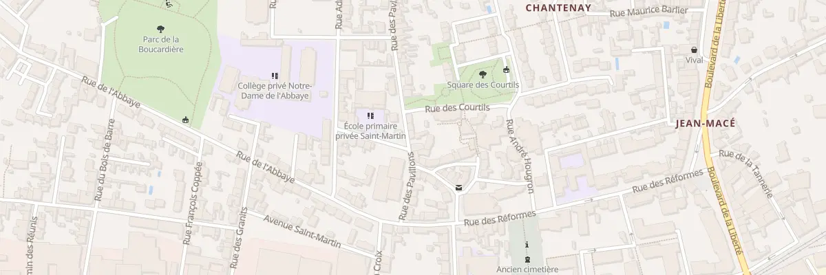 Plan du 12 Rue des Pavillons à Nantes