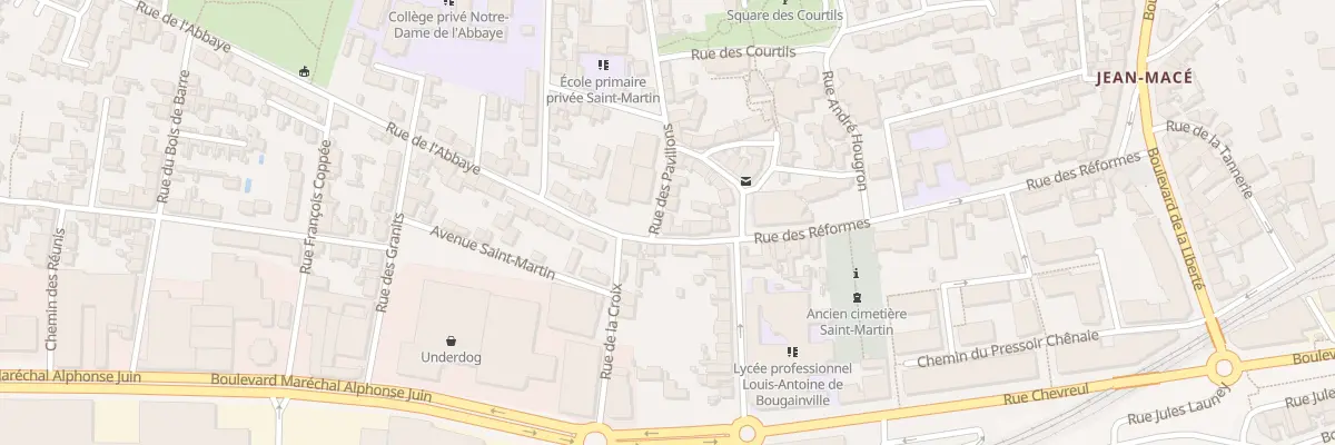 Plan du 16 Rue de l’Abbaye à Nantes