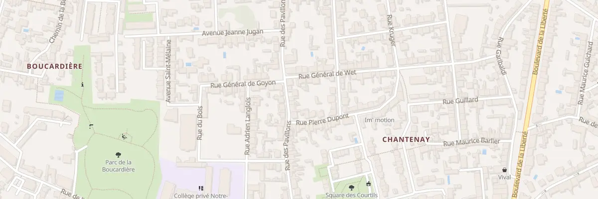 Plan du 54 Rue des Pavillons à Nantes