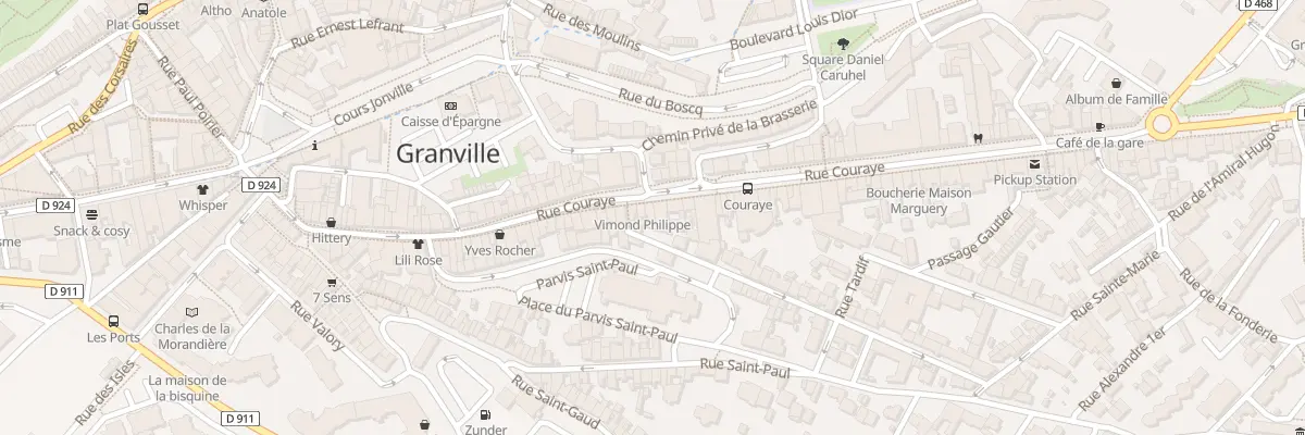 Plan du 64 Rue Couraye à Granville