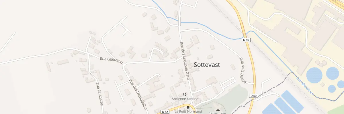 Plan du 13 Rue de l’Ancienne Gare à Sottevast