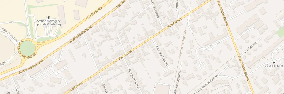 Plan du 200 Rue Carnot - Tourlaville à Cherbourg-en-Cotentin