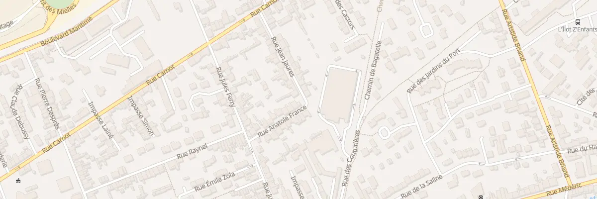 Plan du 19 Rue Anatole France Tourlaville à Cherbourg-en-Cotentin