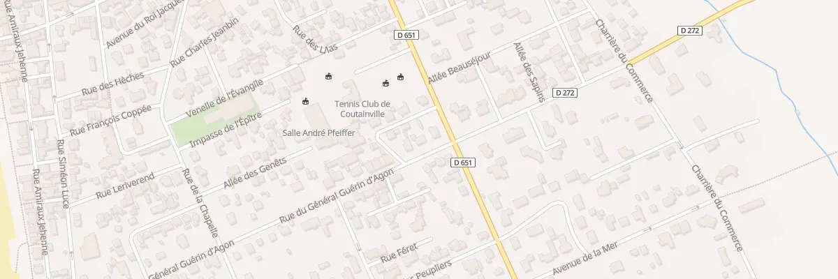 Plan du 27 Rue Général Guérin d’Agon à Agon-Coutainville