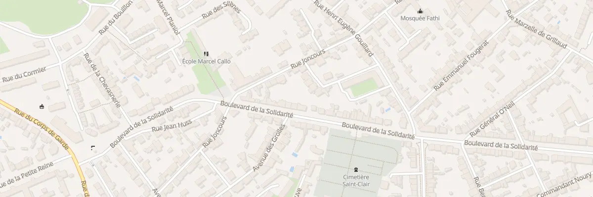 Plan du 78 Bd de la Solidarité à Nantes
