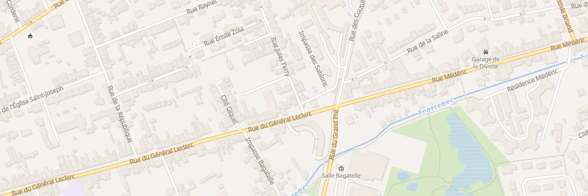 Plan du 1B Rue Jules Ferry - Tourlaville à Cherbourg-en-Cotentin