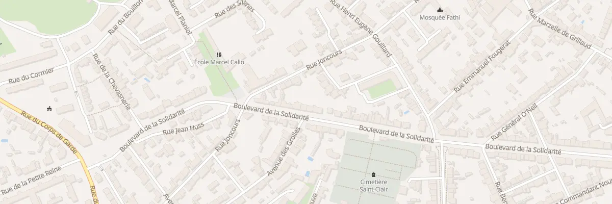 Plan du 80 Bd de la Solidarité à Nantes