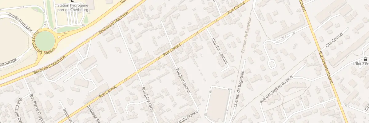 Plan du 9 Rue Jean Jaures - Tourlaville à Cherbourg-en-Cotentin