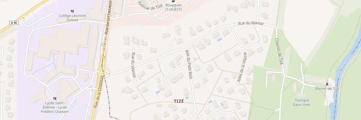 Plan du 1 Rue du Petit Bois à Thorigné-Fouillard