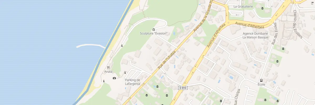 Plan du 3 Rue de la Plage à Bidart