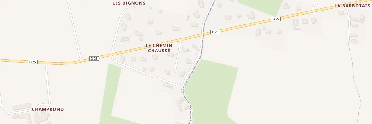 Plan du 20 Le Chemin Chausse à Mouazé