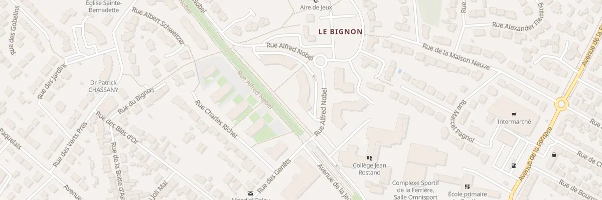Plan du 8 Rue Alfred Nobel à Orvault
