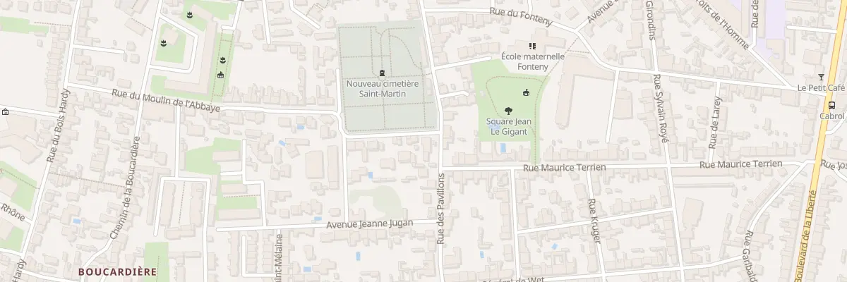 Plan du 1 Rue du Moulin de l’Abbaye à Nantes