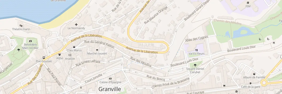 Plan du 29 Av de la Libération à Granville