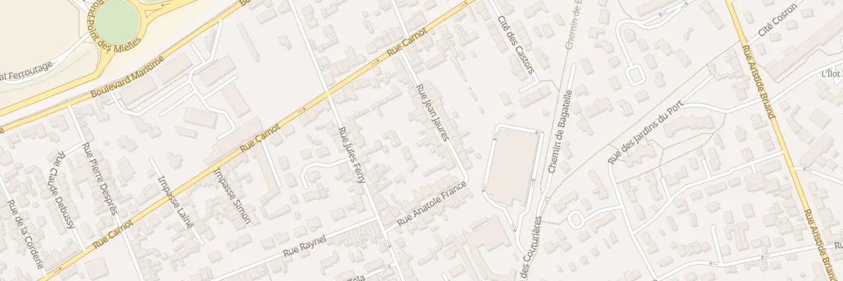 Plan du 16 Rue Jean Jaures - Tourlaville à Cherbourg-en-Cotentin
