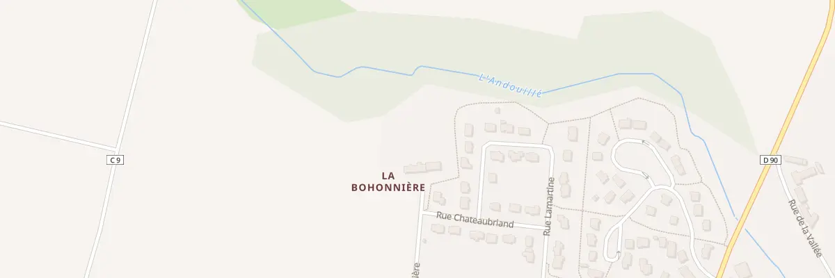 Plan du 1 La Bonhonnière à Andouillé-Neuville