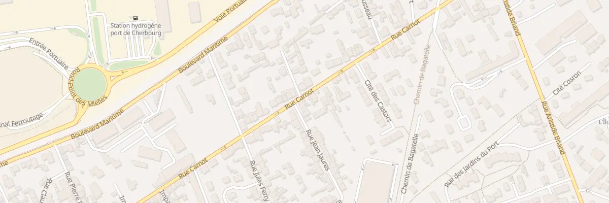 Plan du 1 Rue Jean Jaures - Tourlaville à Cherbourg-en-Cotentin
