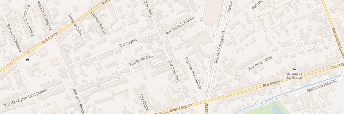 Plan du 18 Rue Jules Ferry - Tourlaville à Cherbourg-en-Cotentin
