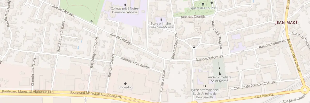 Plan du 24 Rue de l’Abbaye à Nantes