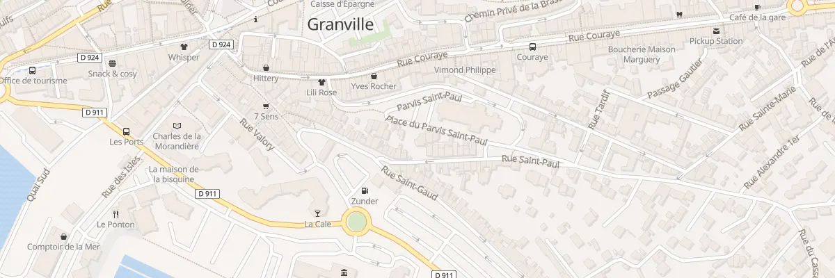 Plan du 13 Pl du Parvis Saint Paul à Granville