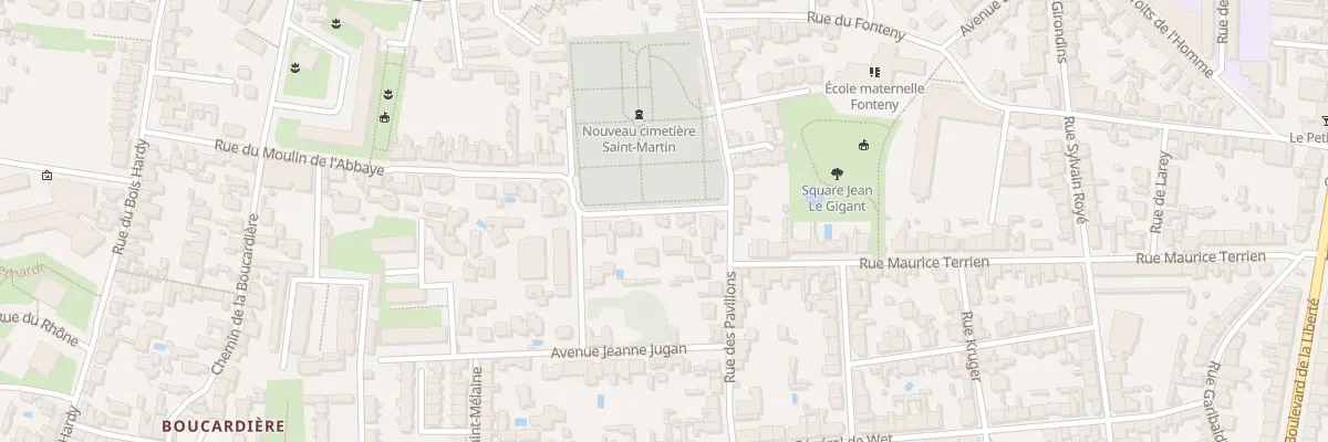 Plan du 3T Rue du Moulin de l’Abbaye à Nantes