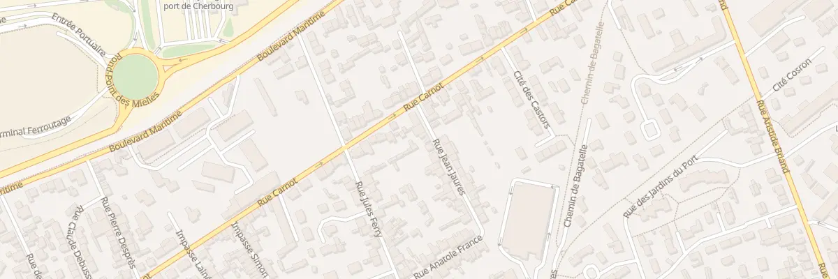 Plan du 4 Rue Jean Jaures - Tourlaville à Cherbourg-en-Cotentin