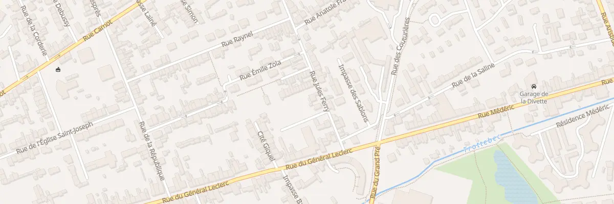 Plan du 11 Rue Jules Ferry - Tourlaville à Cherbourg-en-Cotentin