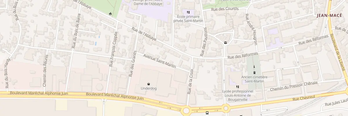 Plan du 17 Rue de l’Abbaye à Nantes