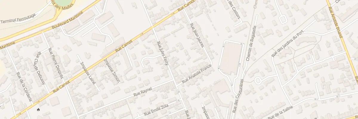 Plan du 36 Rue Jules Ferry - Tourlaville à Cherbourg-en-Cotentin