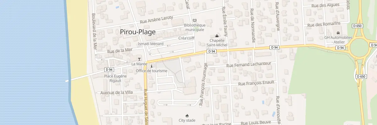 Plan du 10 Rue Fernand Desplanques à Pirou