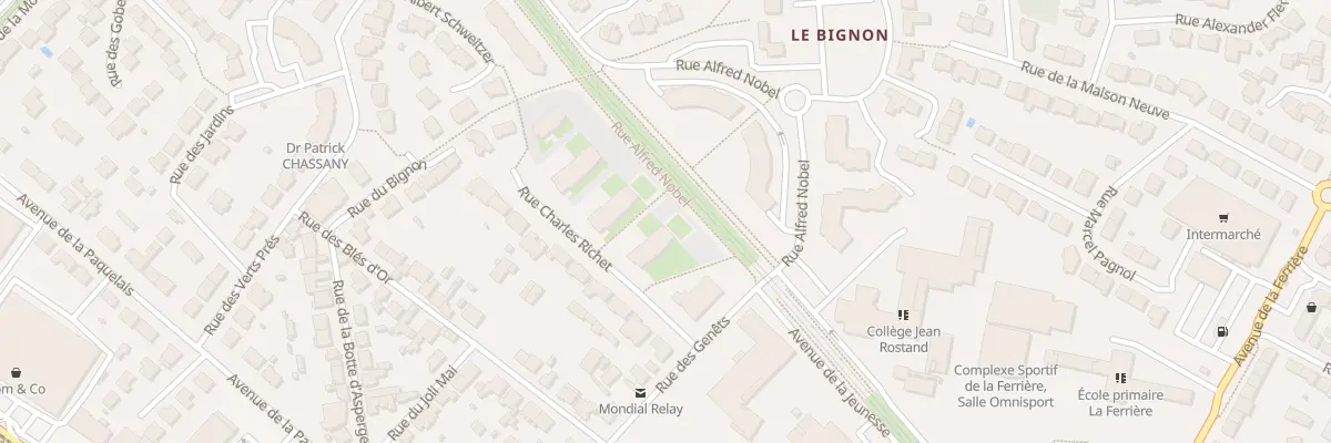 Plan du 6 Rue Charles Richet à Orvault