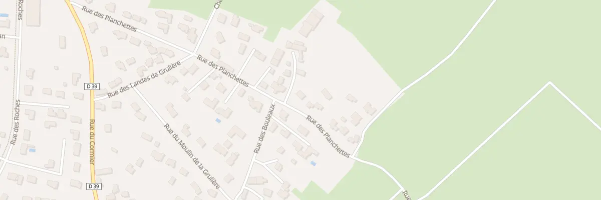 Plan du 25 Rue des planchettes à Grandchamp-des-Fontaines