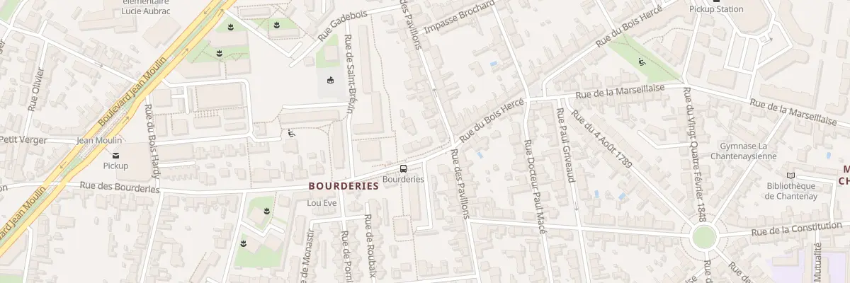 Plan du 2 Rue des Bourderies à Nantes