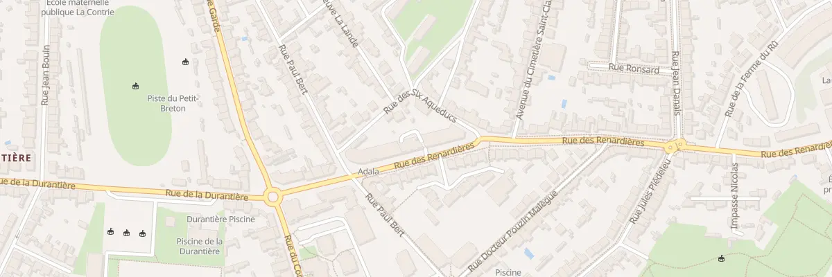 Plan du 114B Rue des Renardières à Nantes