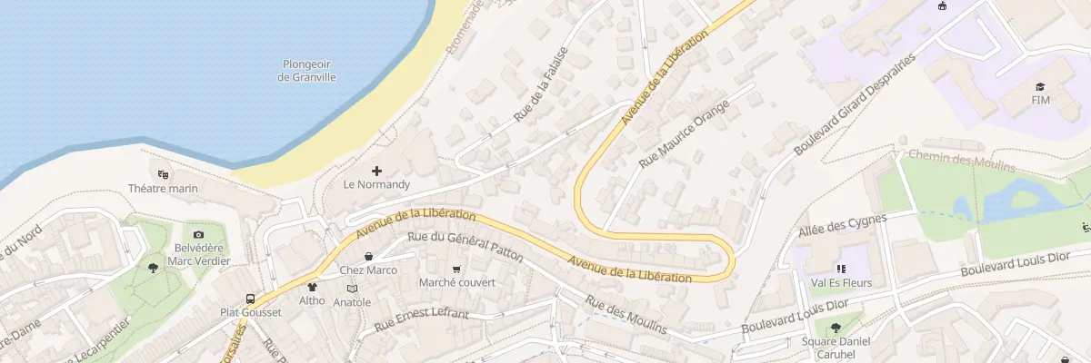 Plan du 12 Rue Jules Michelet à Granville