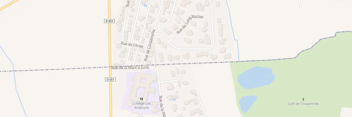 Plan du 10 Rue du Long Rocher à Blainville-sur-Mer