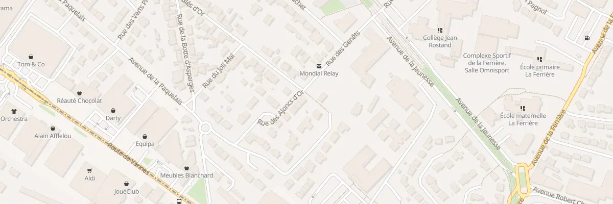 Plan du 1 Rue des Ajoncs d’Or à Orvault