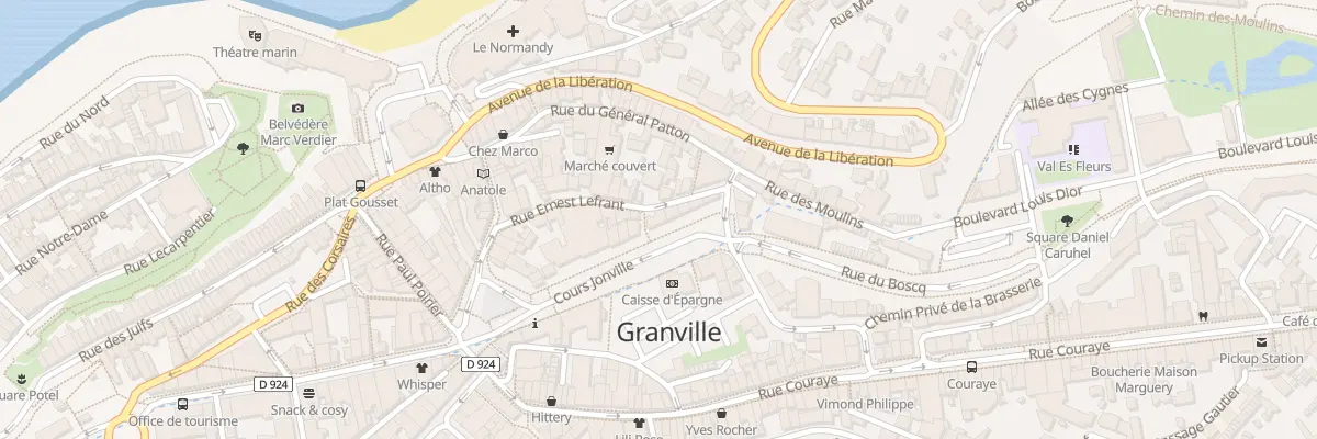 Plan du 18 Rue Ernest Lefrant à Granville