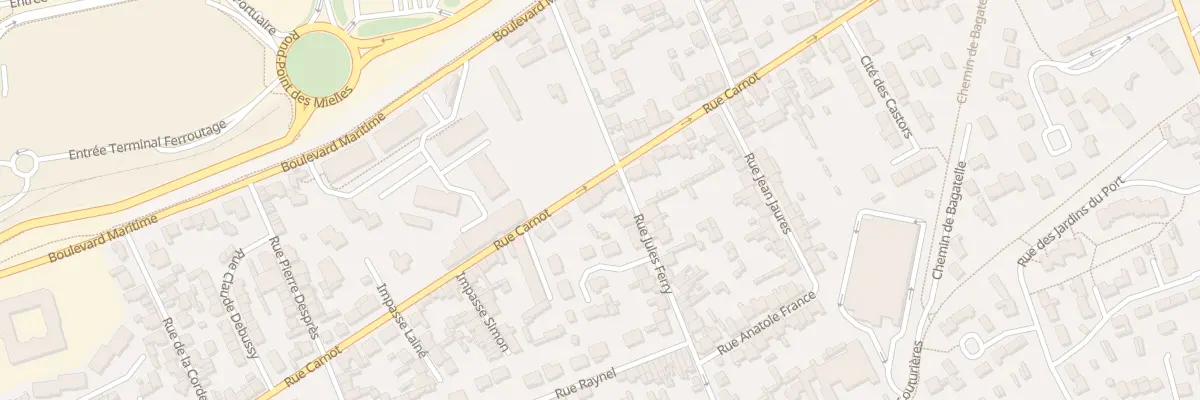 Plan du 168 Rue Carnot - Tourlaville à Cherbourg-en-Cotentin