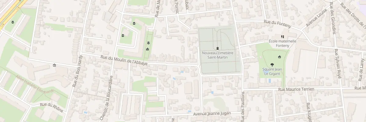 Plan du 8 Rue du Moulin de l’Abbaye à Nantes