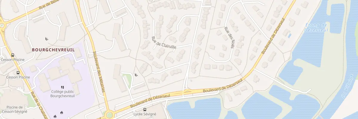 Plan du 29 Rue de Clairville à Cesson-Sévigné