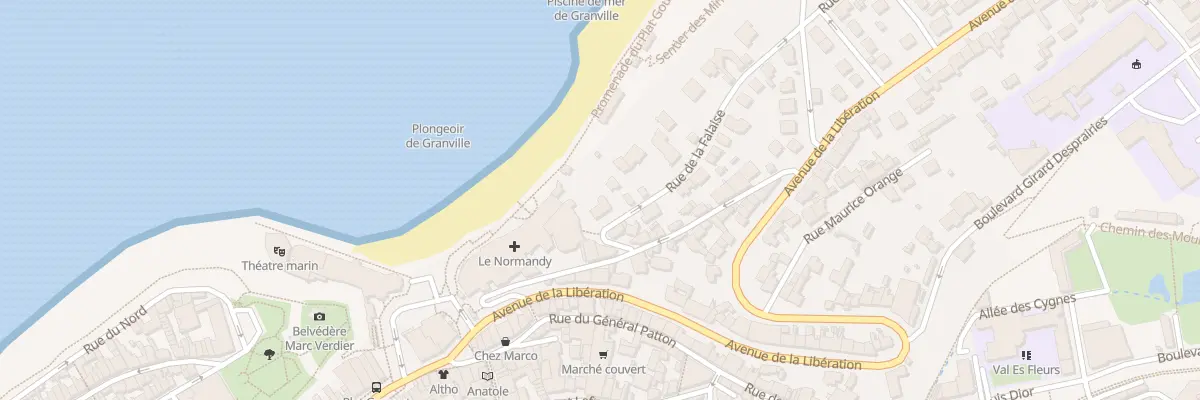 Plan du 7 Rue de la Falaise à Granville