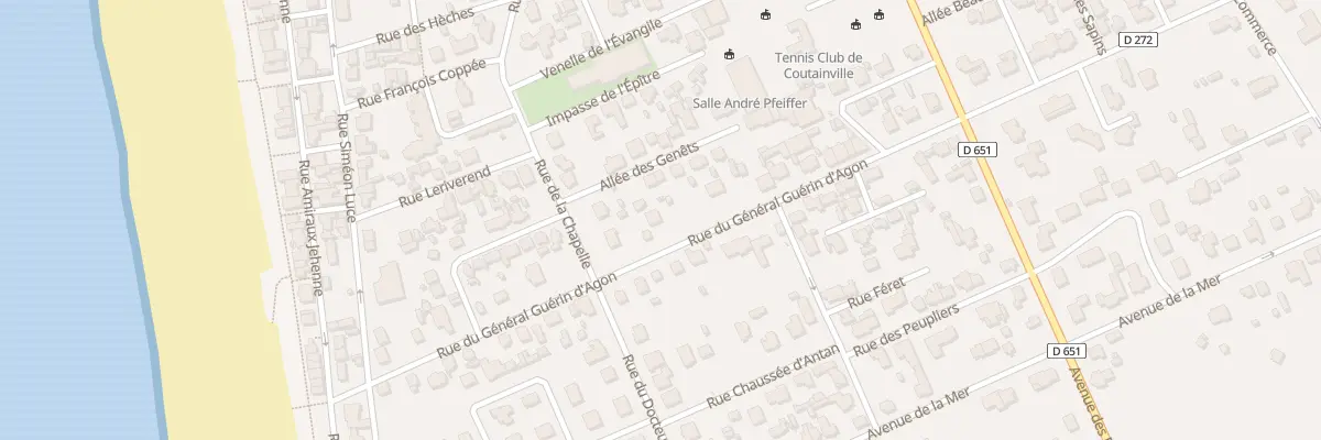 Plan du 7 Rue Général Guérin d’Agon à Agon-Coutainville