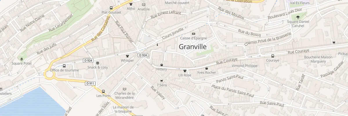 Plan du 15 Rue Couraye à Granville