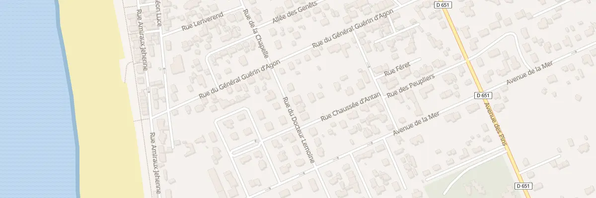 Plan du 3 Rue du Docteur Lemoine à Agon-Coutainville