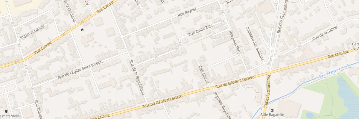 Plan du 20 Rue Emile Zola - Tourlaville à Cherbourg-en-Cotentin